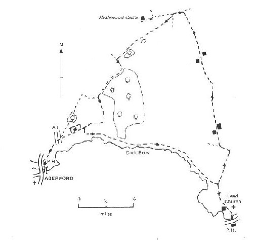 Map of route to Lead Church